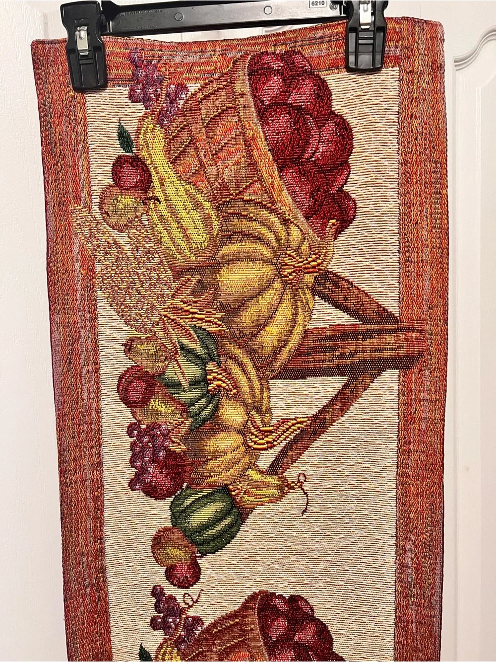 Harvest Cornucopia/Apples Tapestry Table Runner - 12 3/4